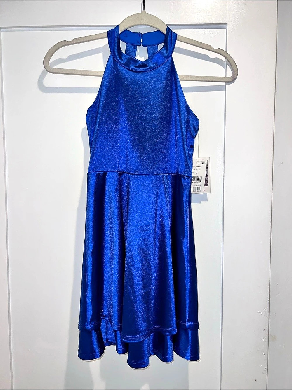 Nicki lew Blue Mini Dress Size 10 NWT